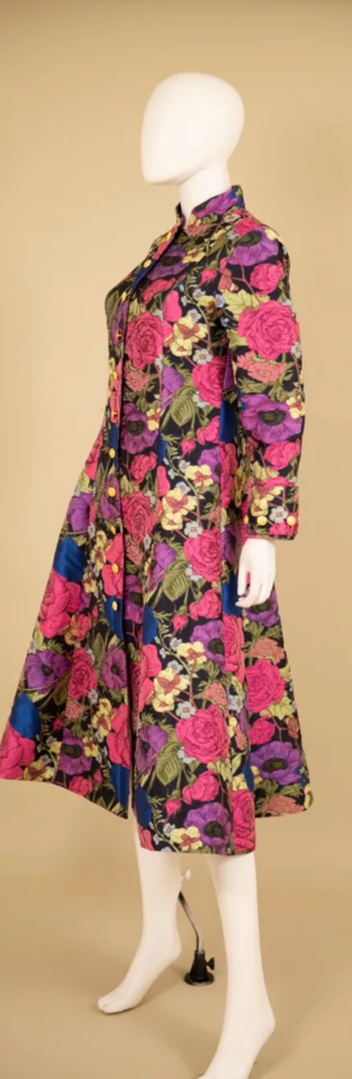 Samuel Dong's Floral Brocade Coat Dress