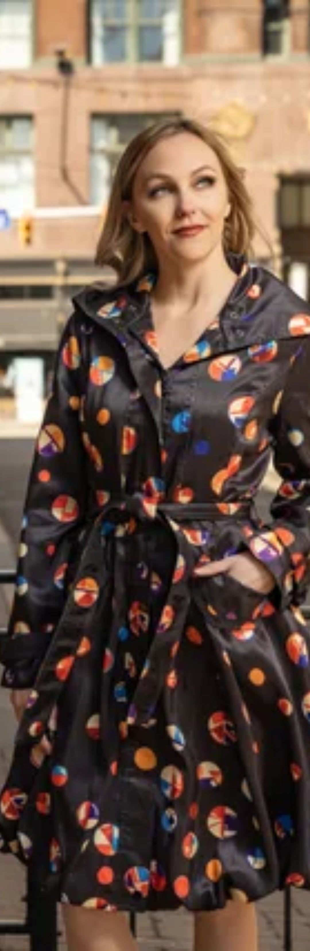 Samuel Dong's Printed Bubble Coat Dress