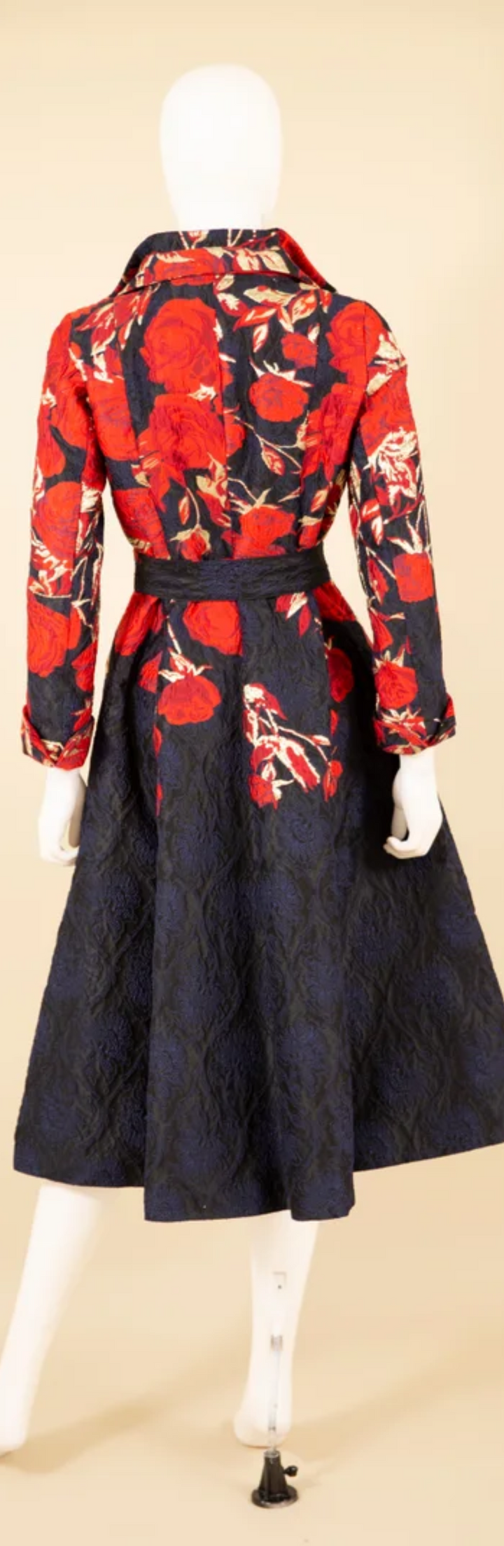 Samuel Dong's Brocade Floral Coat Dress