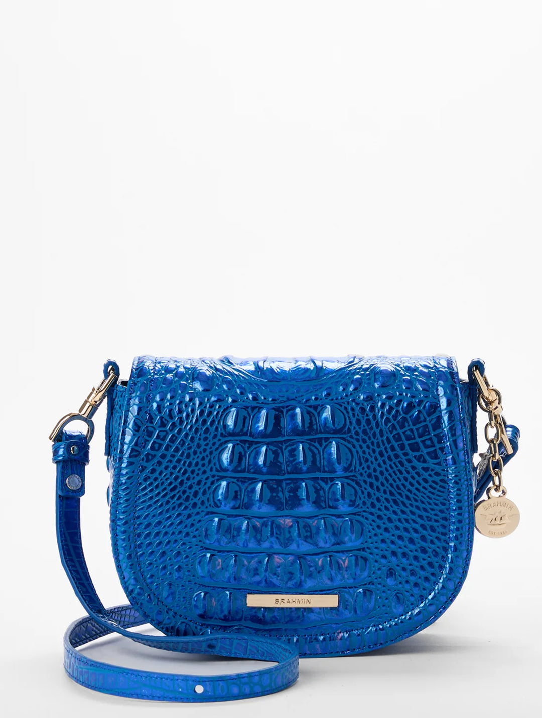 Brahmin Briar Leather Crossbody Cobalt