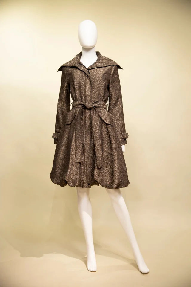 Samuel Dong's Woven Bubble Coat Dress